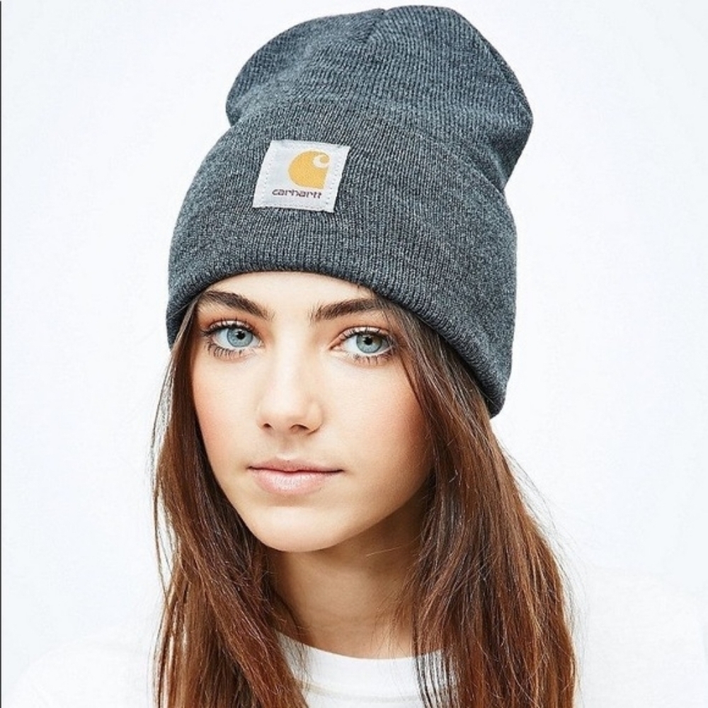 Carhartt A18 Charcoal Heather Knit Cuffed Beanie